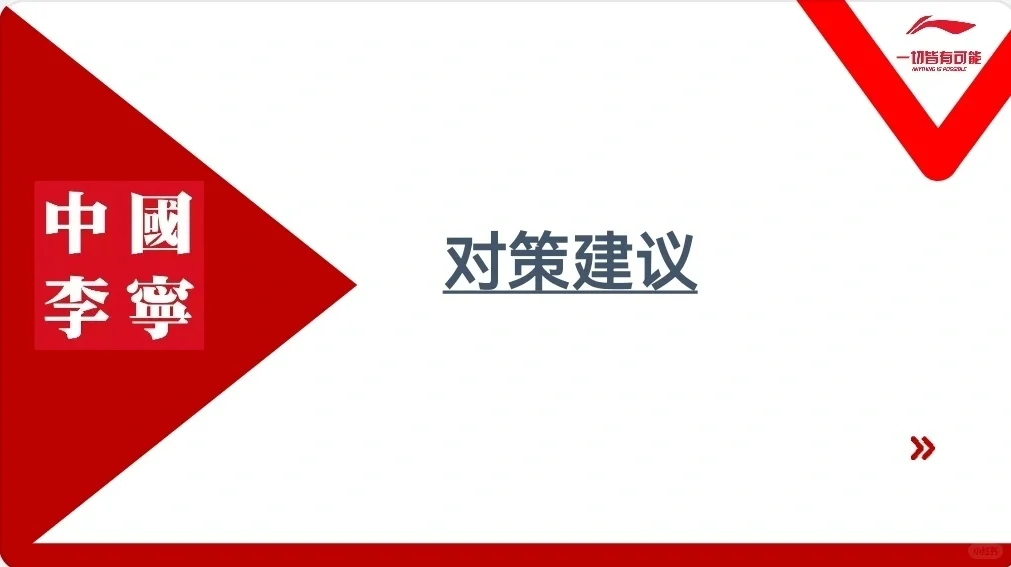 中国李宁swto分析PPT