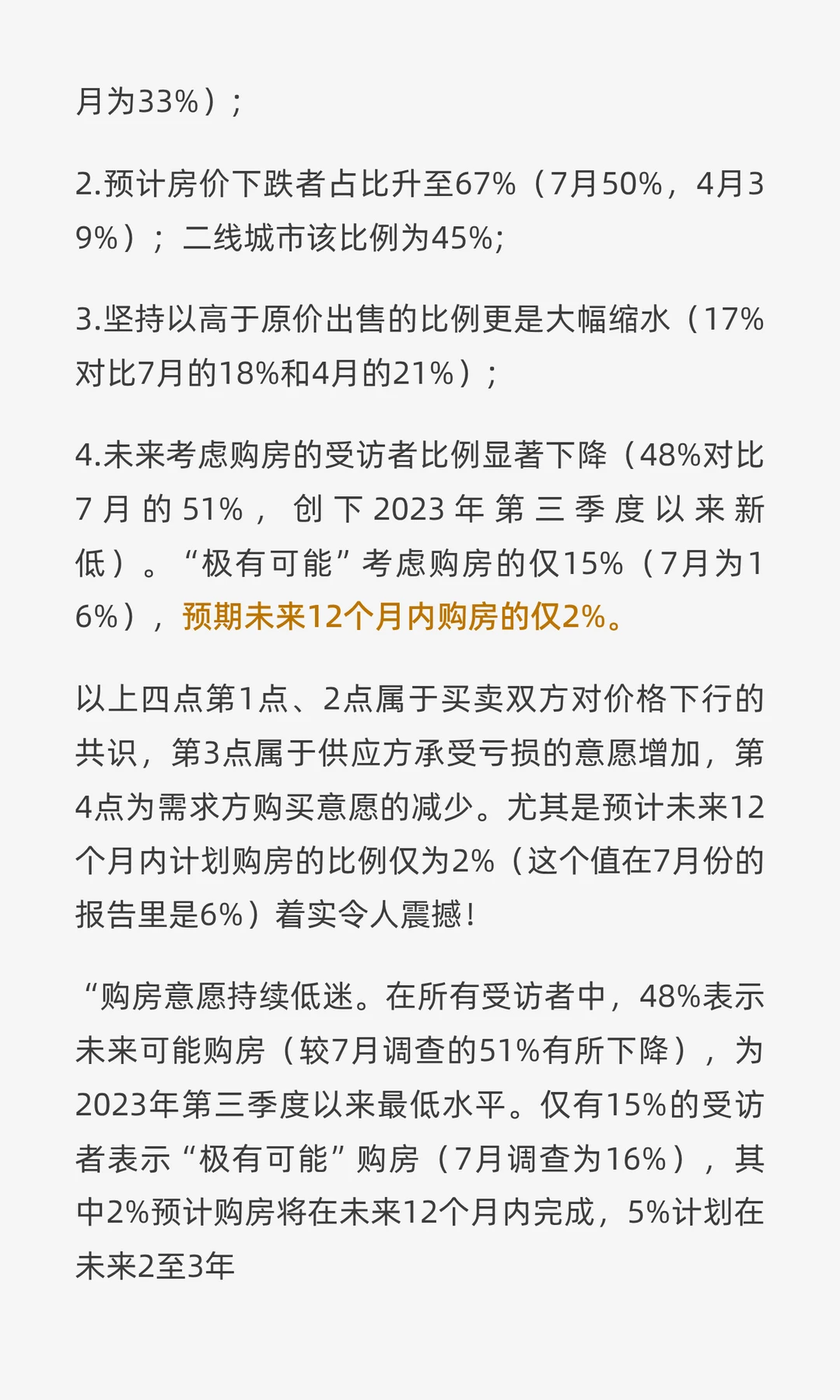 购房情绪的最新变化