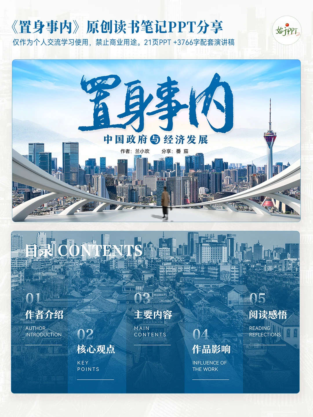 读懂中国经济！《置身事内》读书PPT分享