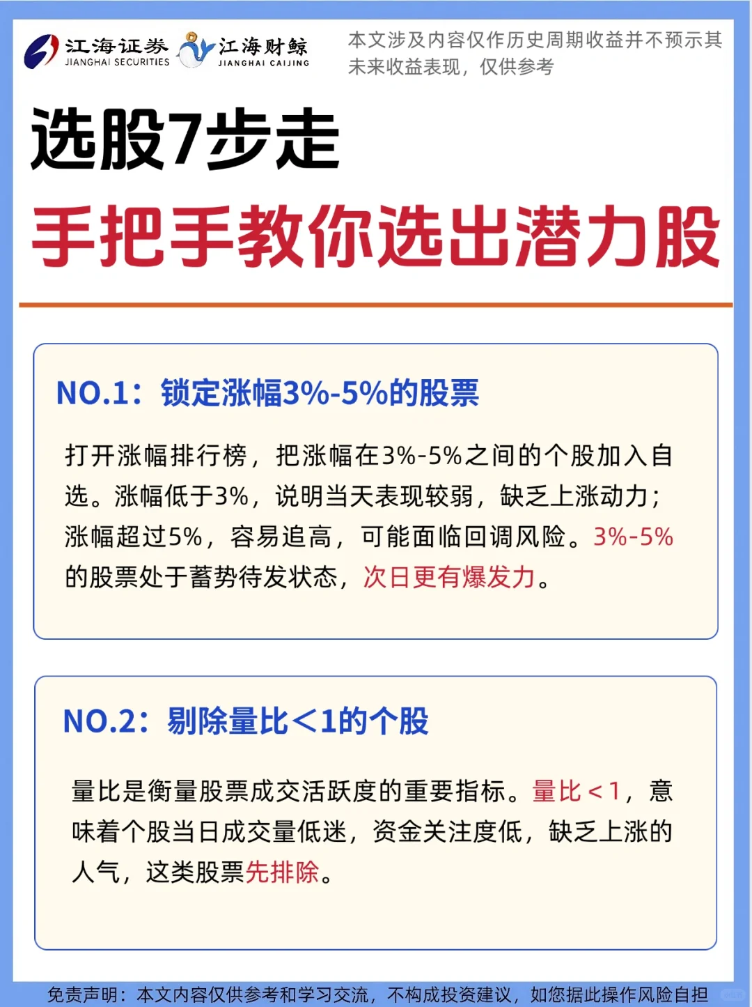 ?选股7步走，手把手教你选出潜力股❗️