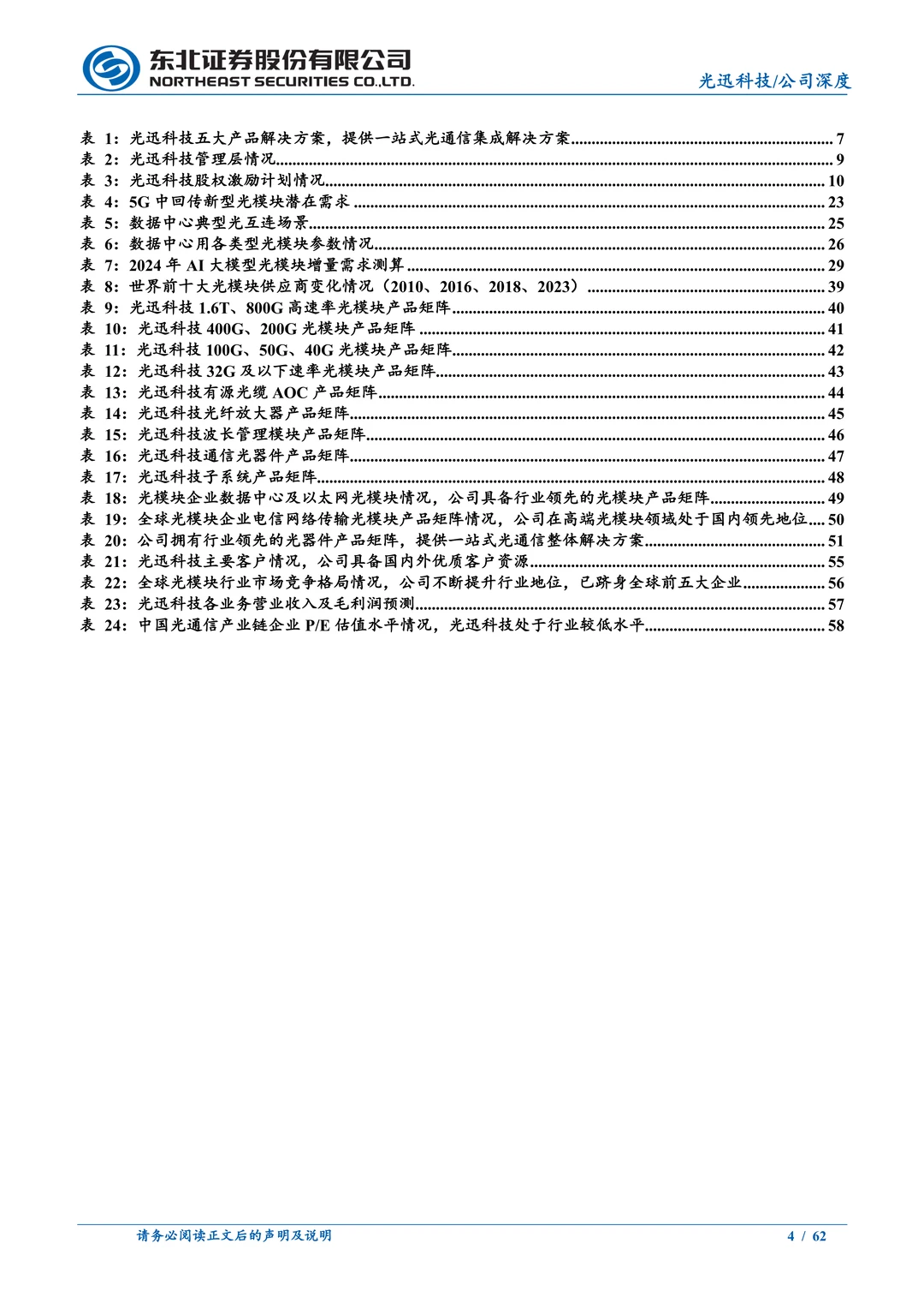 光迅科技公司研究报告-光通信AI解决方案