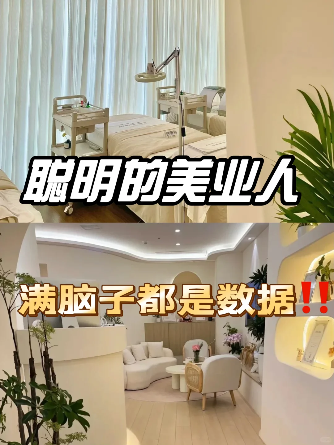 聪明的美业人｜满脑子都是数据‼️