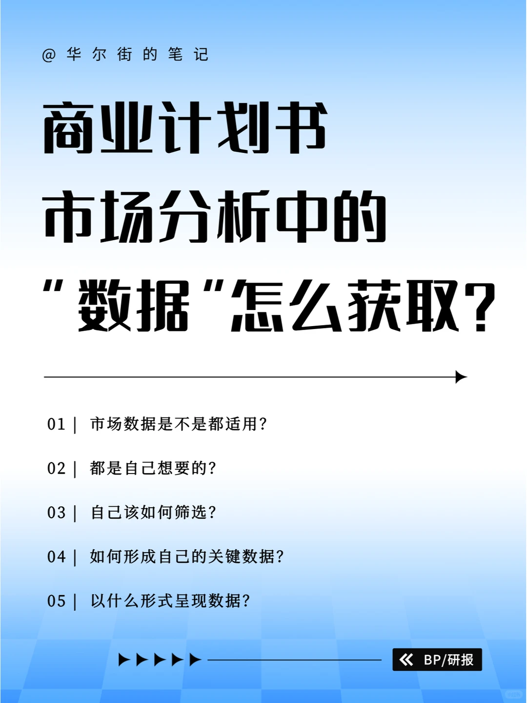 ?市场分析中“数据”怎么获取（代写BP）