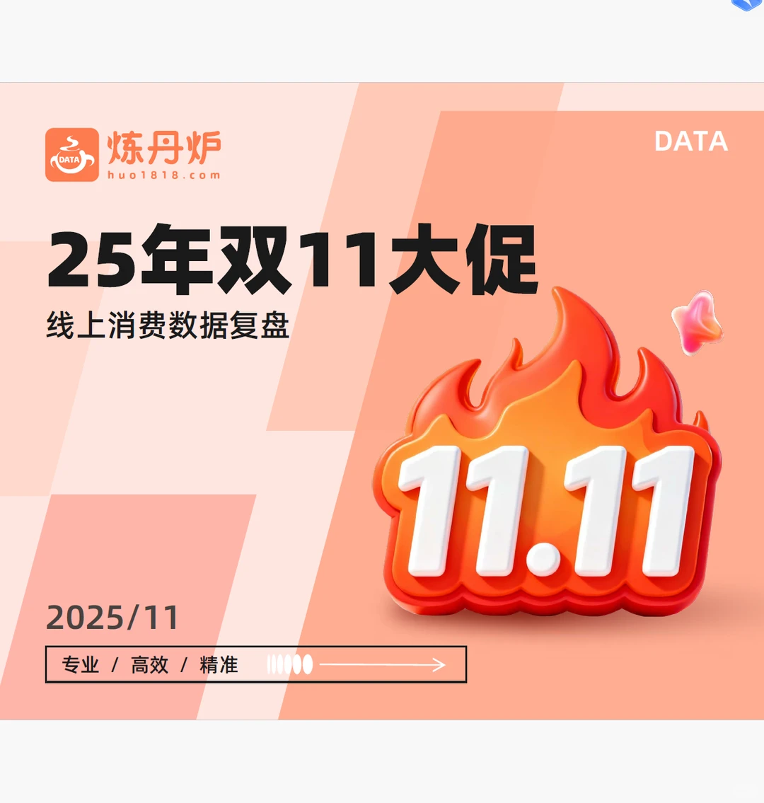2025双十一大促线上销售数据复盘 附下载图