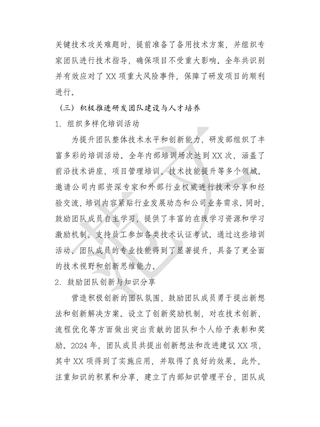 2024年度工作总结与2025年发展规划