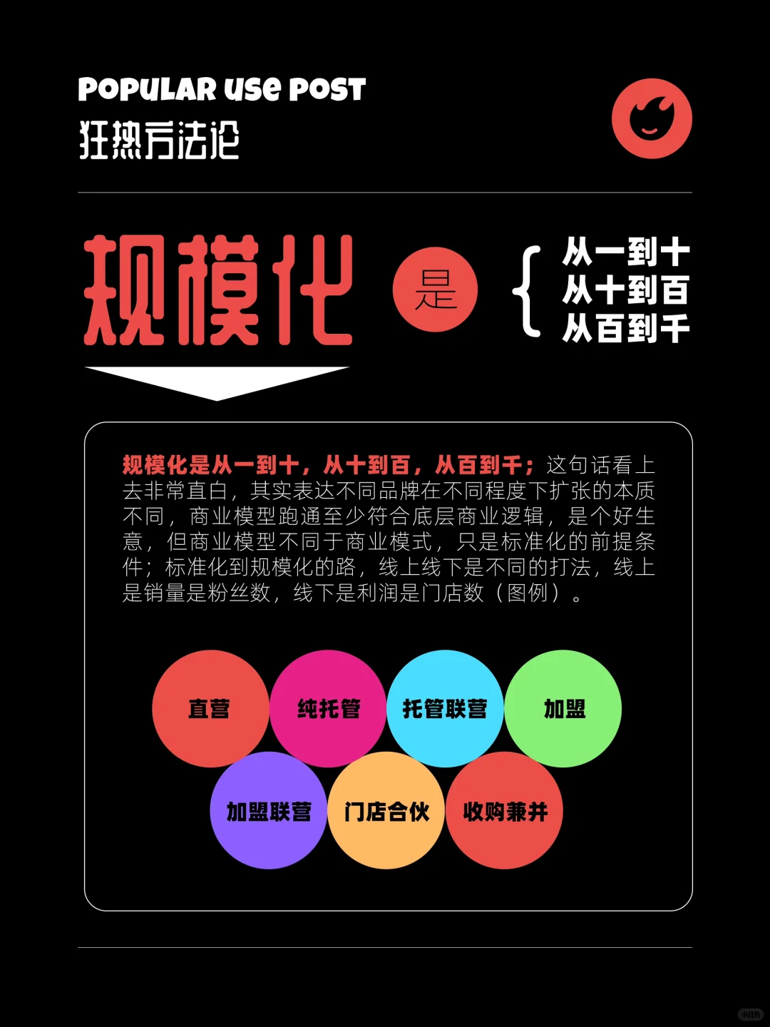 狂热方法论｜品牌化&差异化&标准化&规模化