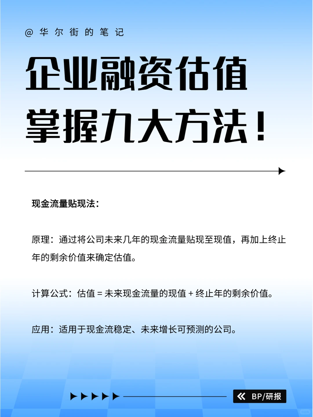 企业融资估值，你不得不知的九大方法！?