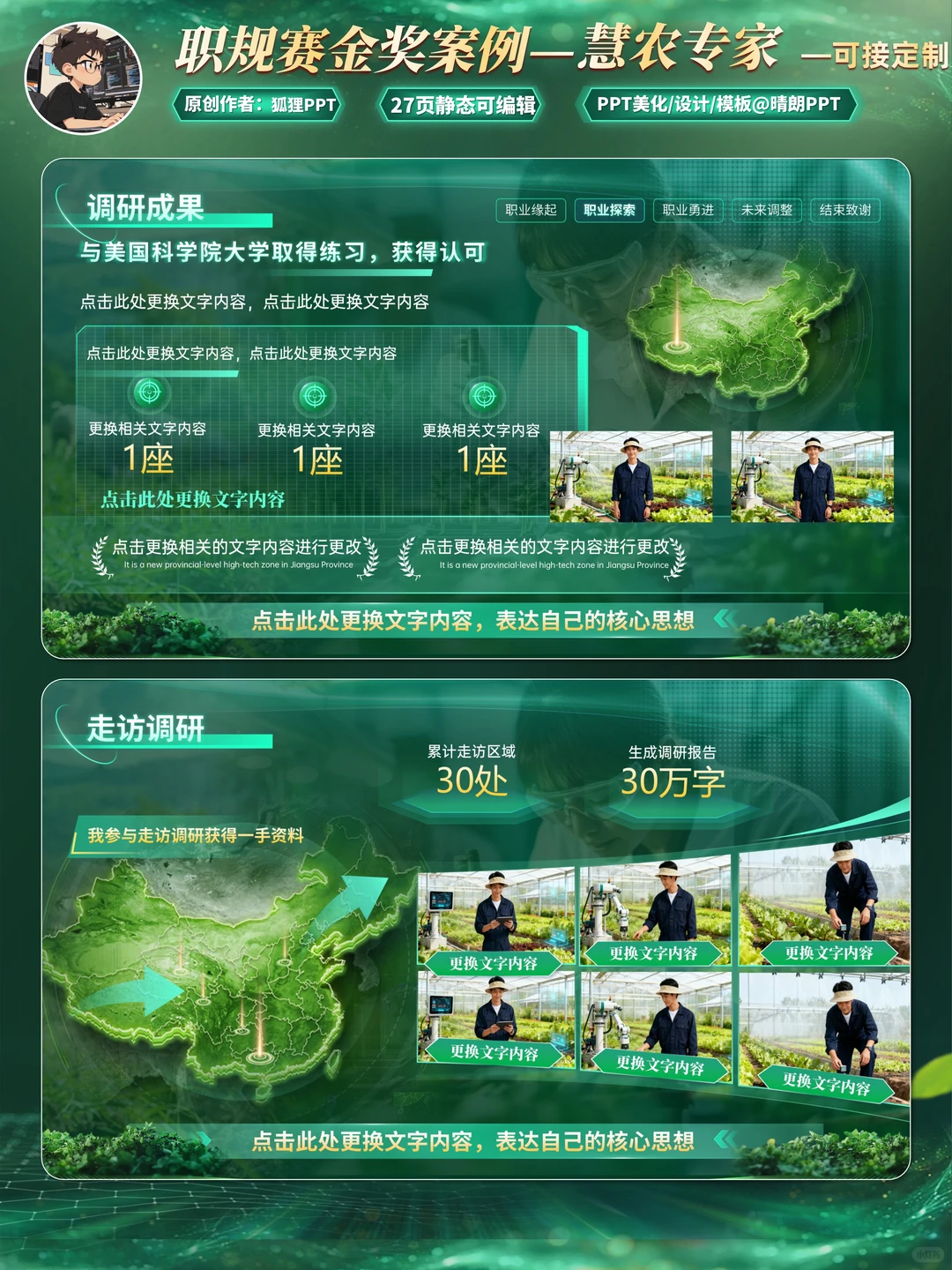 这套农业类职规PPT，真把我看服了！！