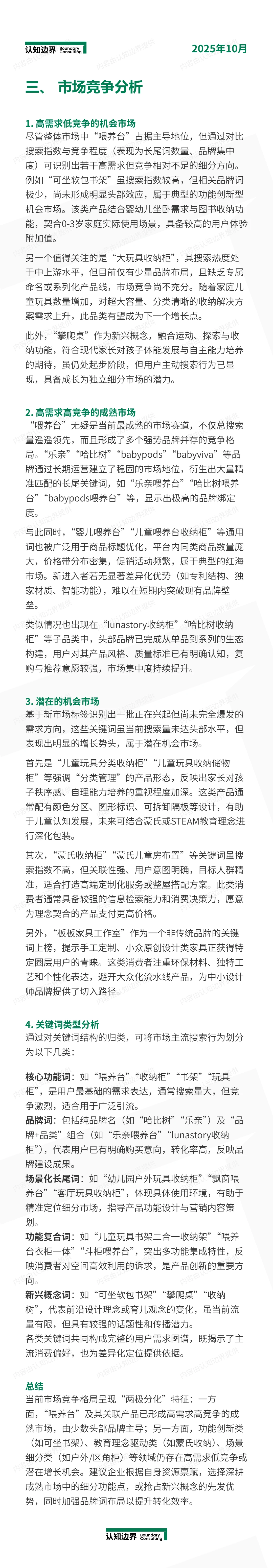 11月认知边界行业报告 儿童储物架/收纳架