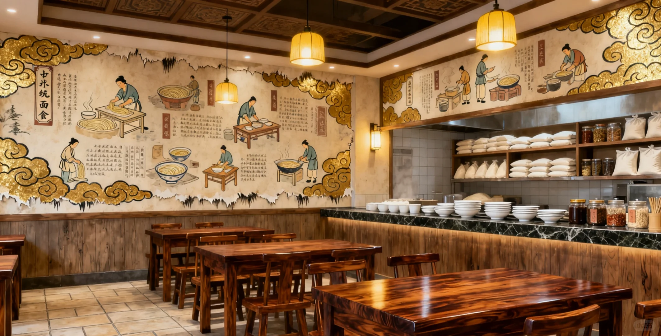 专攻小型餐饮装修!面馆饺子店也能美出圈?