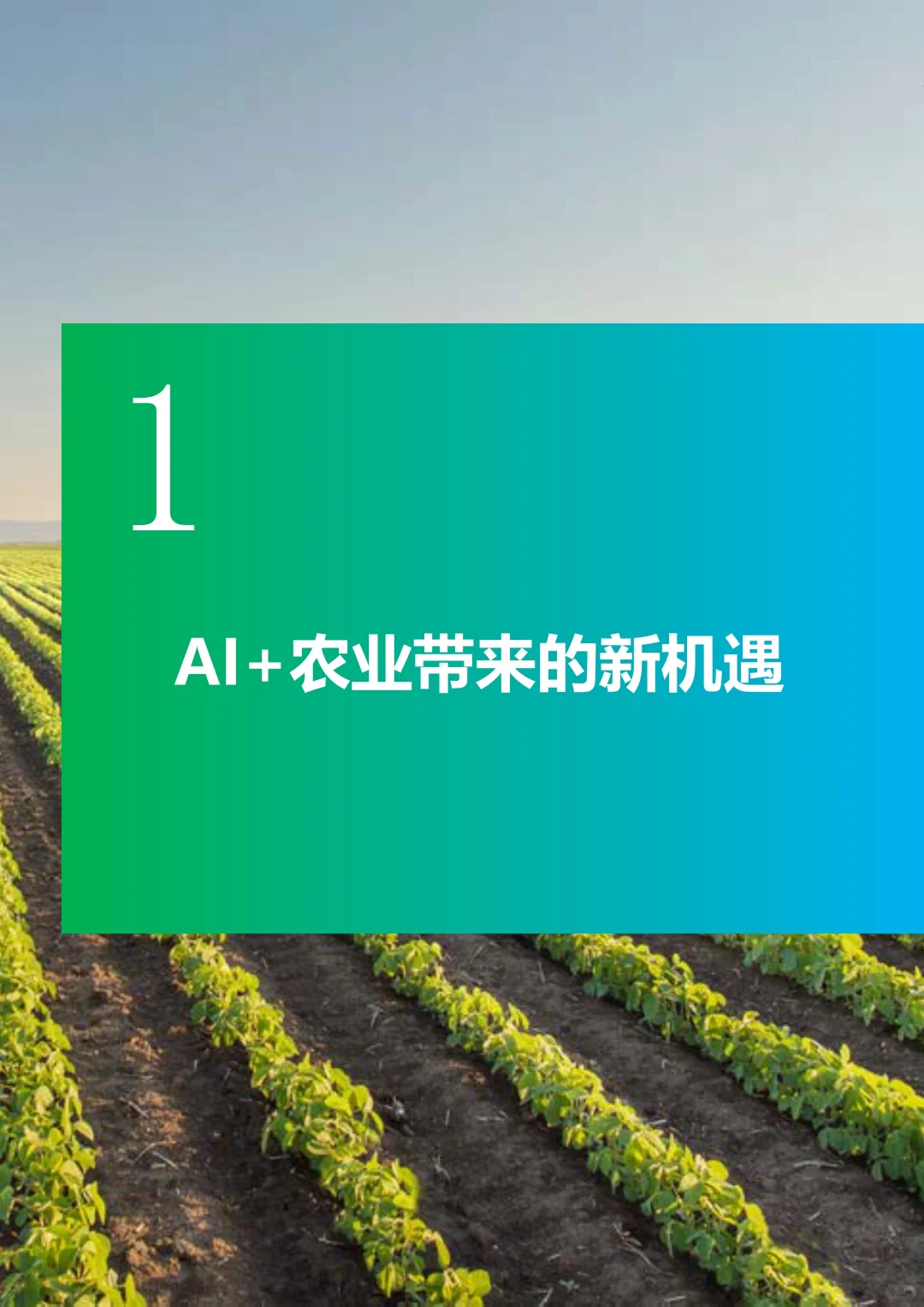 AI+农业高质量发展研究报告