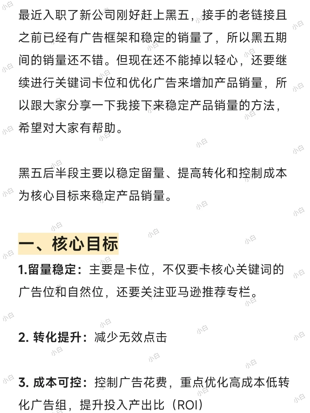 黑五后半程冲量的广告优化策略