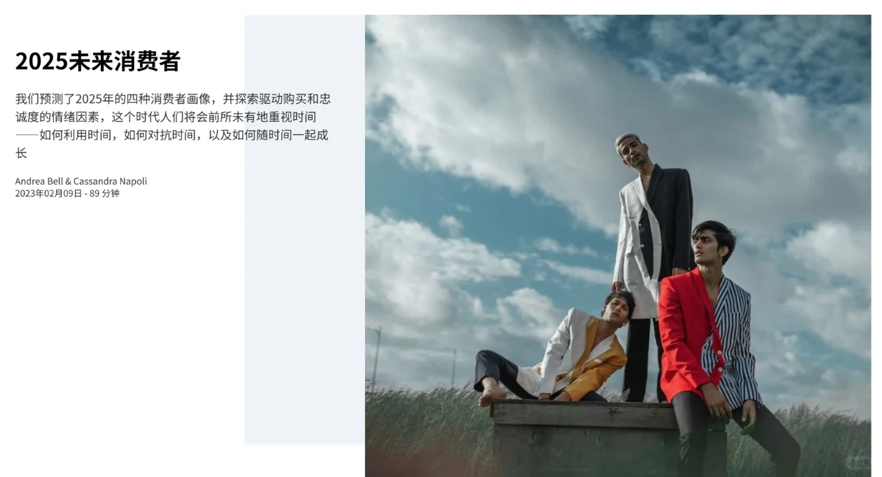 WGSN-2025年消费者趋势报告