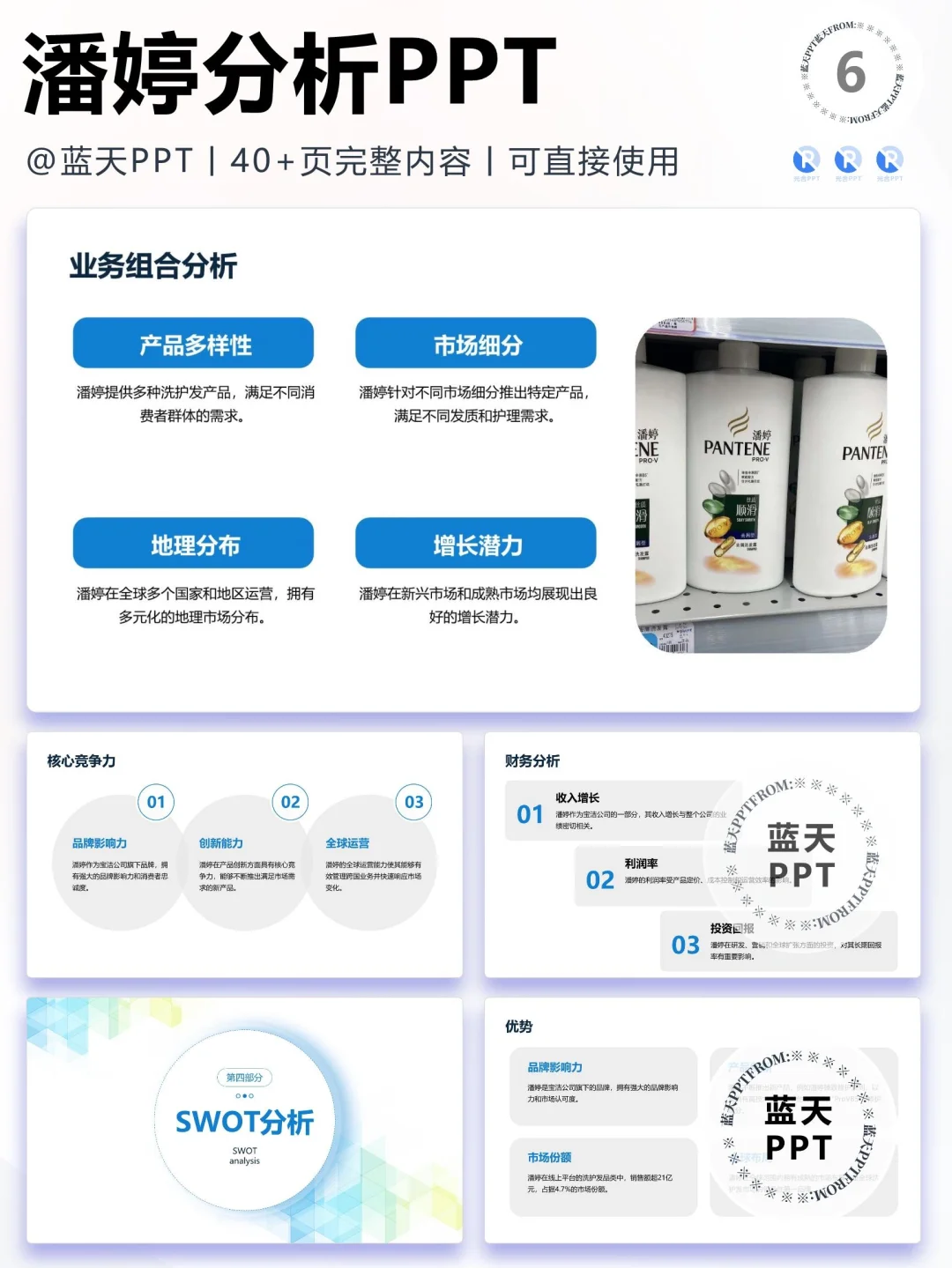 【069】潘婷战略分析营销策略 SWOT PPT