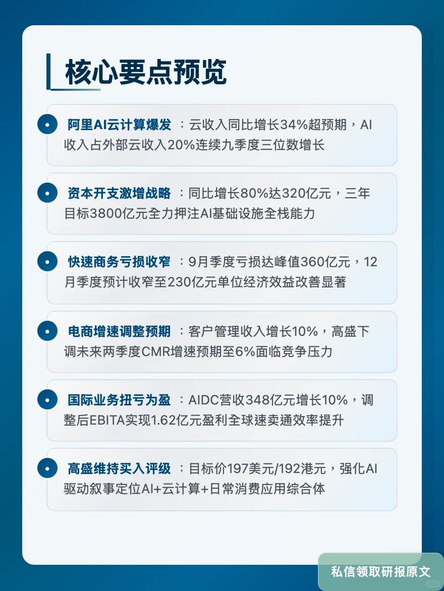 阿里云AI收入九连涨!高盛看好基建投入