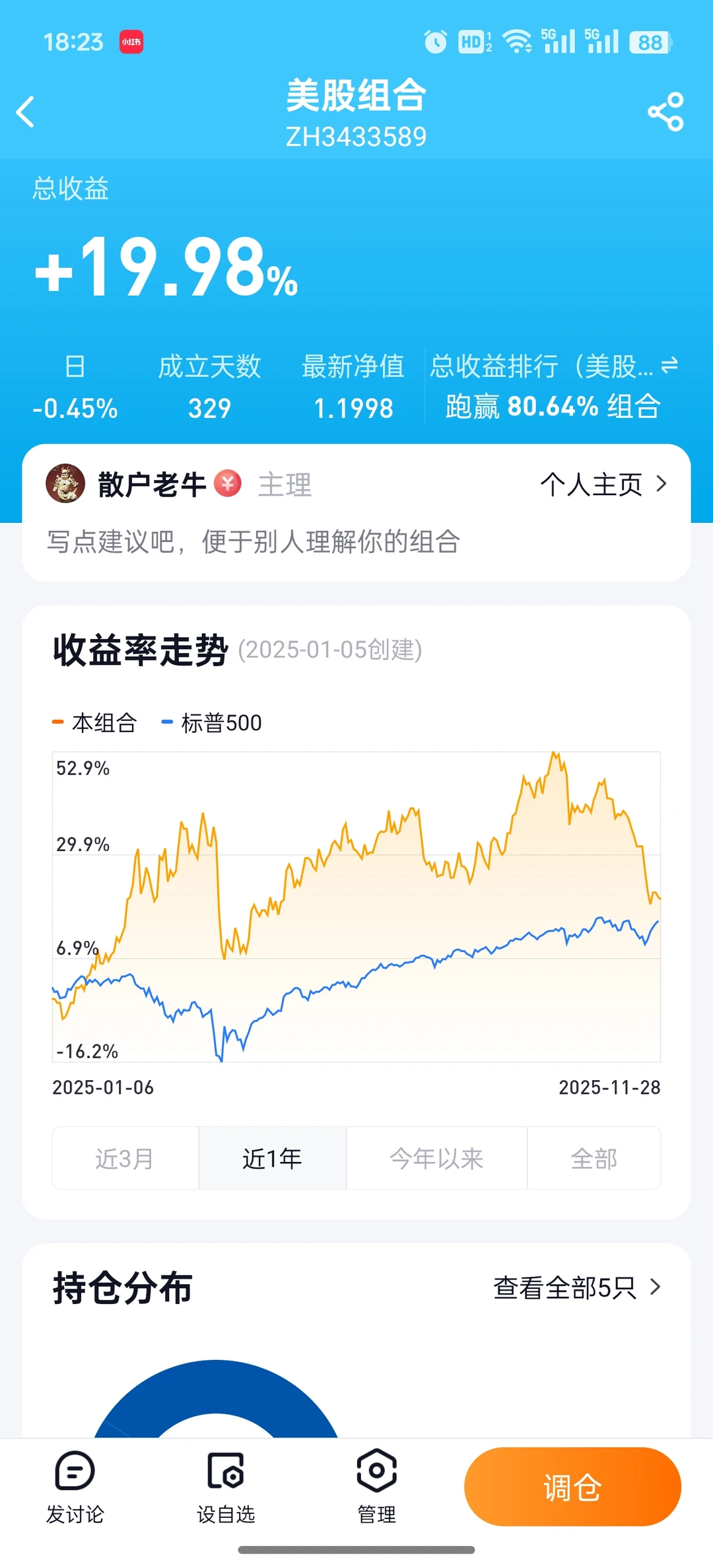 股票组合测试25年11月