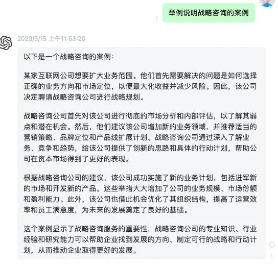 战略咨询案例说明