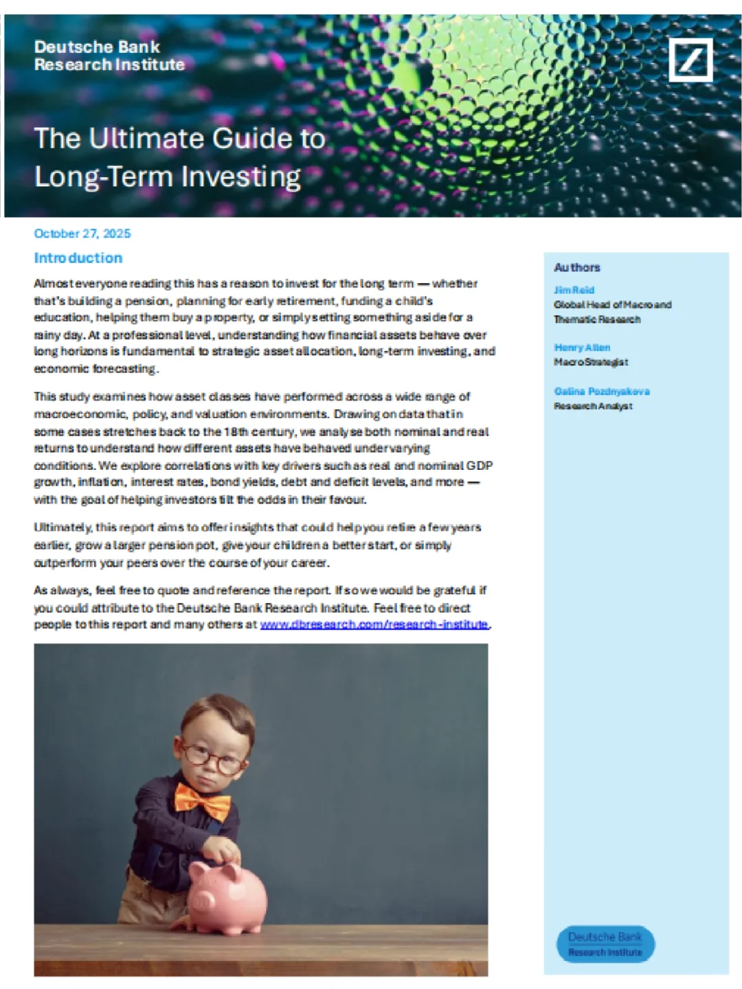 德银：长期投资终极指南
