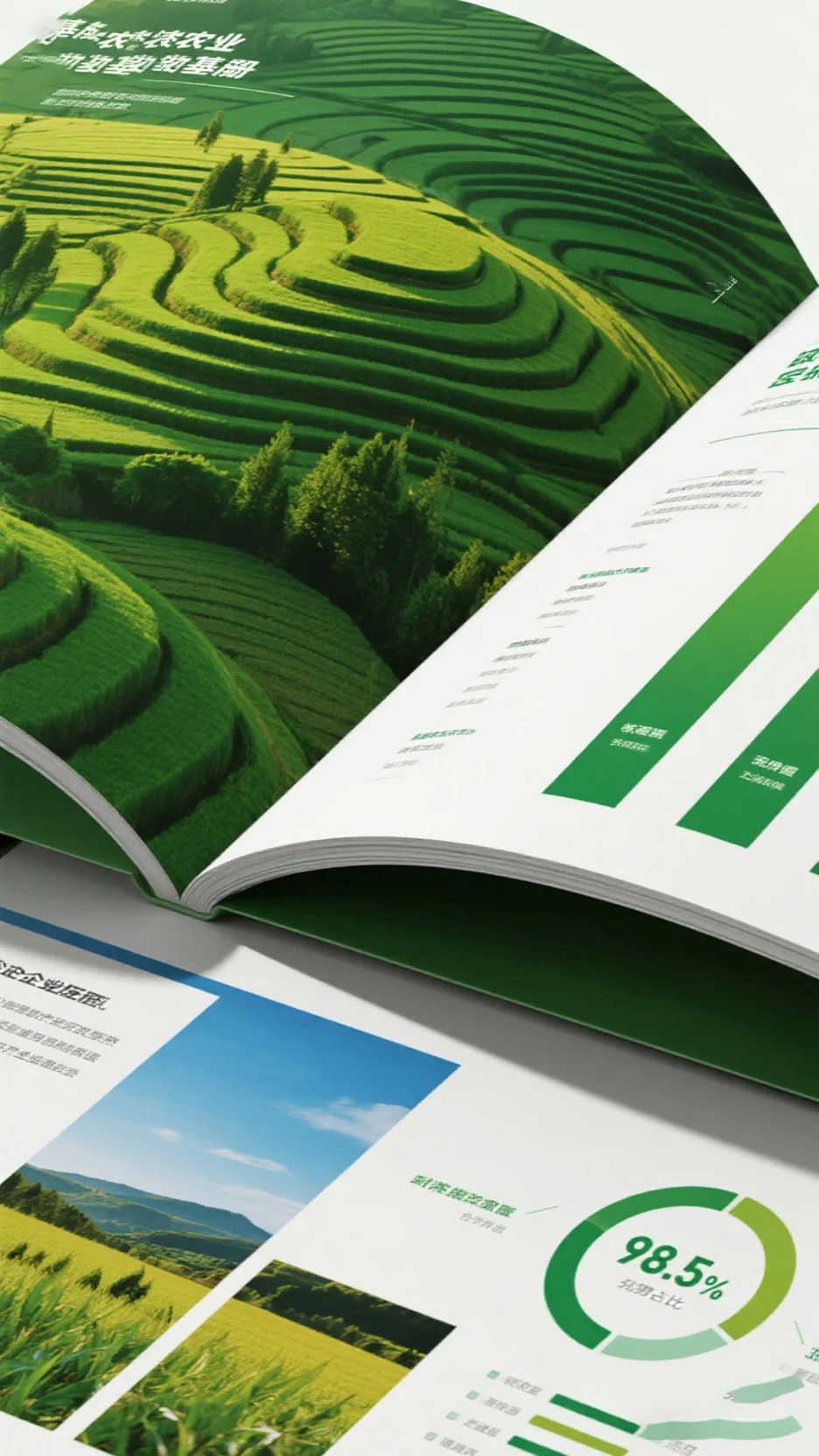绿色系农业主题画册设计，展现生态农业