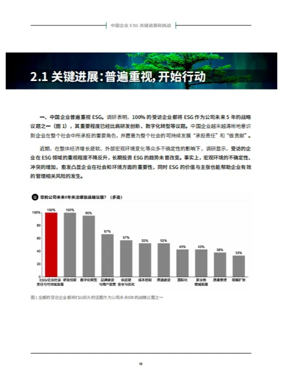 贝恩：中国企业ESG战略与实践白皮书