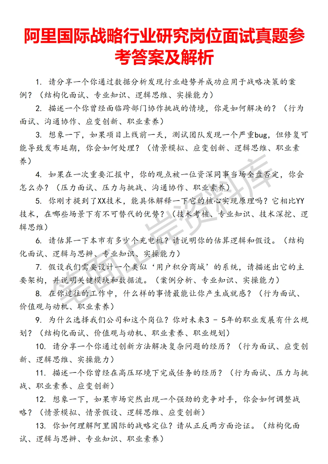 阿里国际战略行业研究