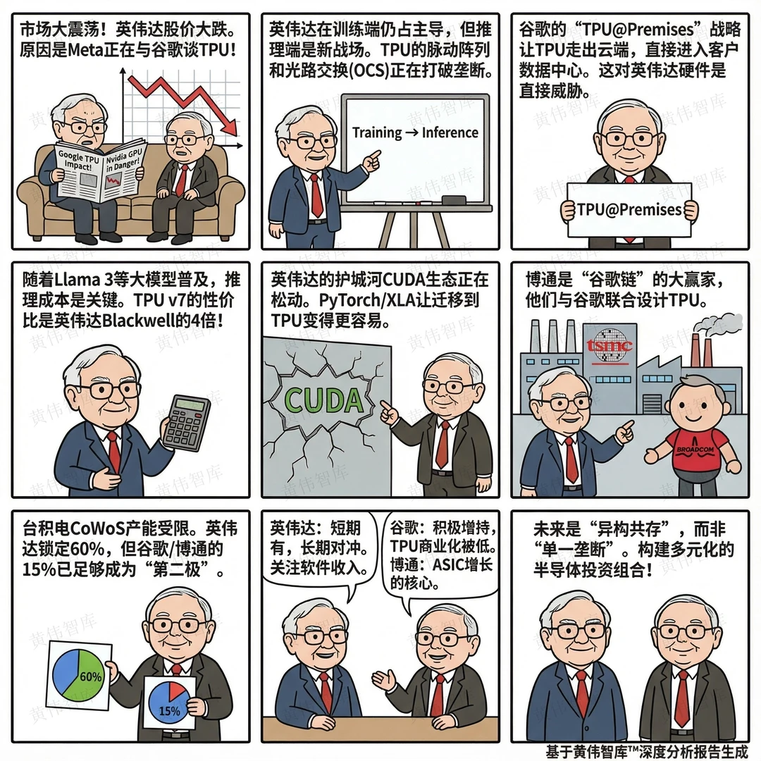 ⚡️谷歌TPU对英伟达GPU到底能造成多大冲击？