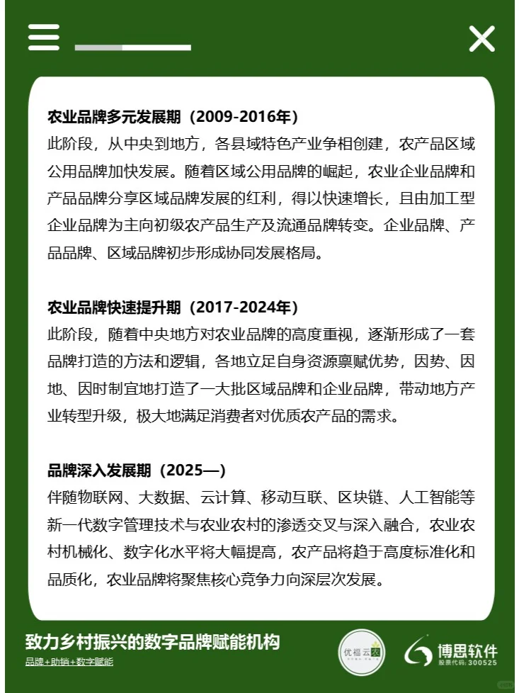 中国农业品牌30年四大发展趋势值得关注！