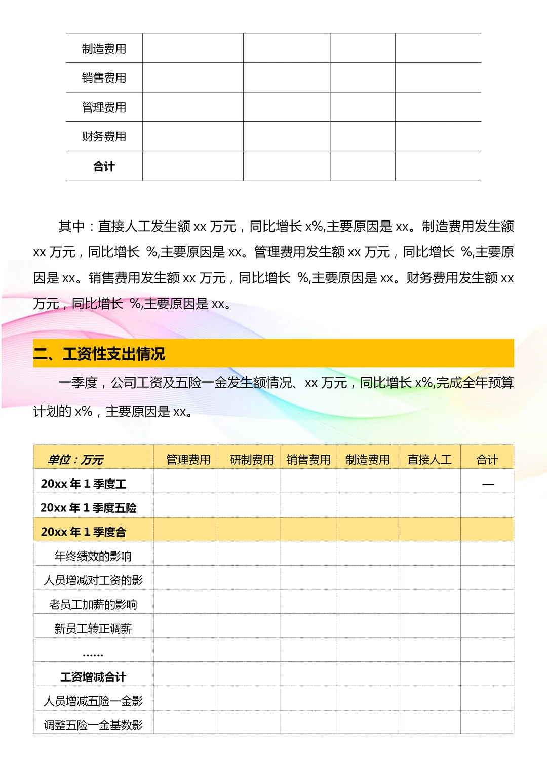 从没见过这么详细的财务部季度工作总结?