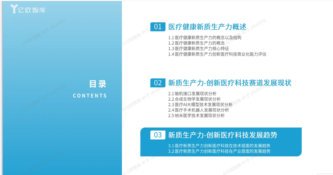 AI医疗新质生产力的行研报告