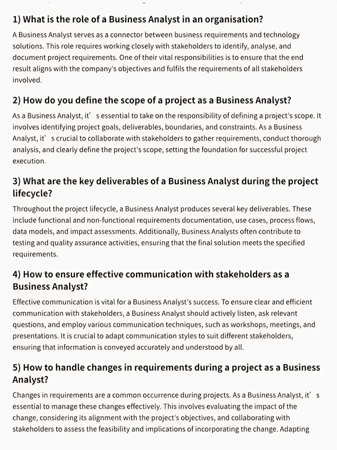 这么准备Business Analyst的人真的是天才