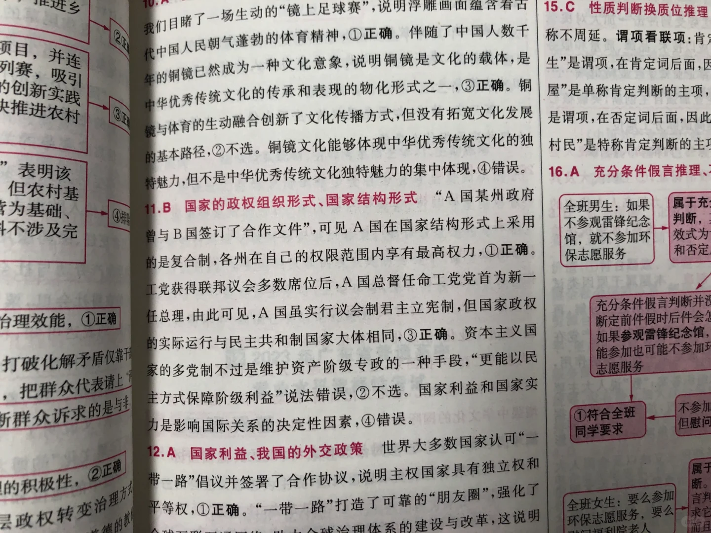 权威教辅政治高考答案错误