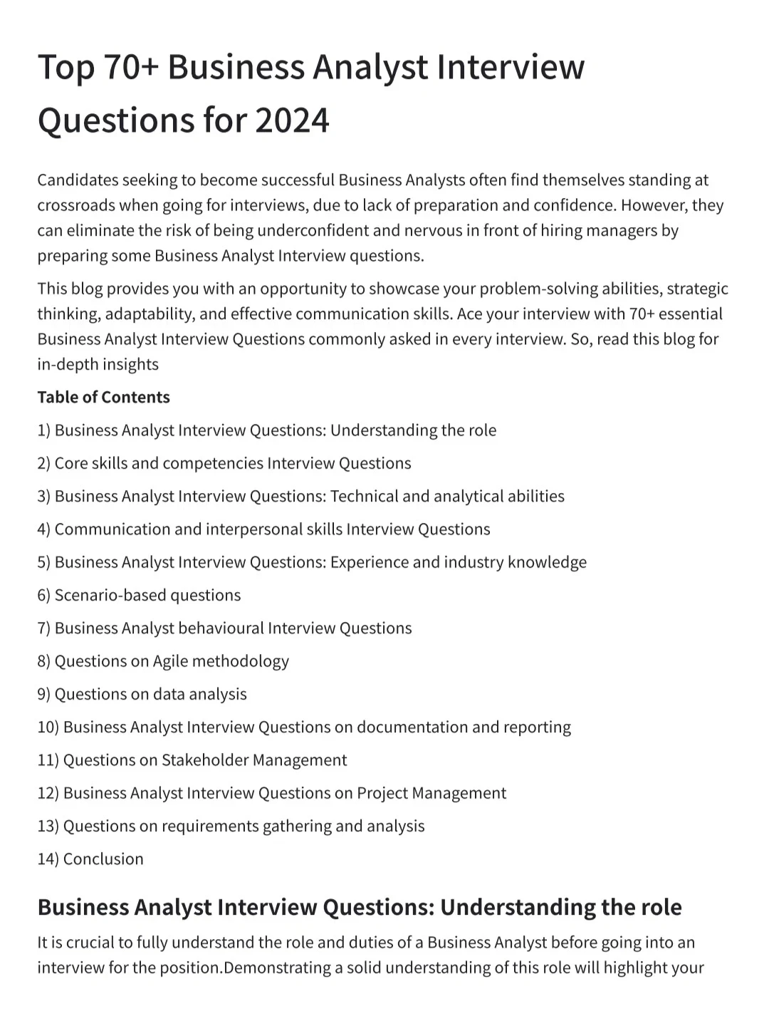 迄今为止见过最好用的business analyst回答
