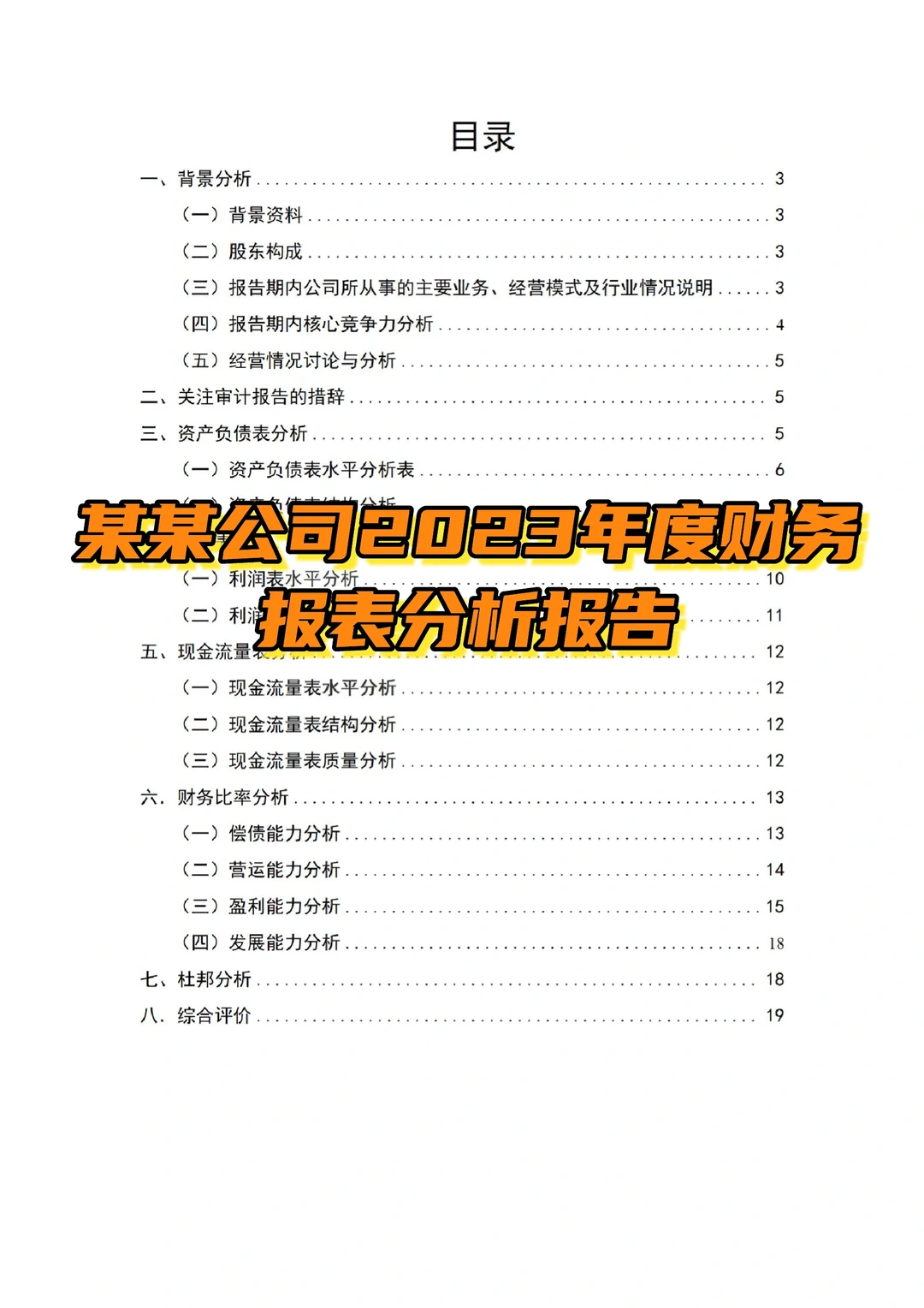 有手就会?新手小白也能写出财务分析报告