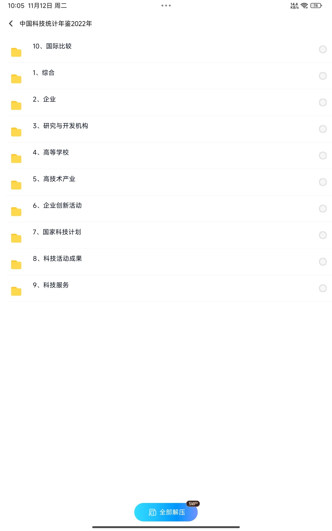 《中国科技统计年鉴》1991——2023年电子版