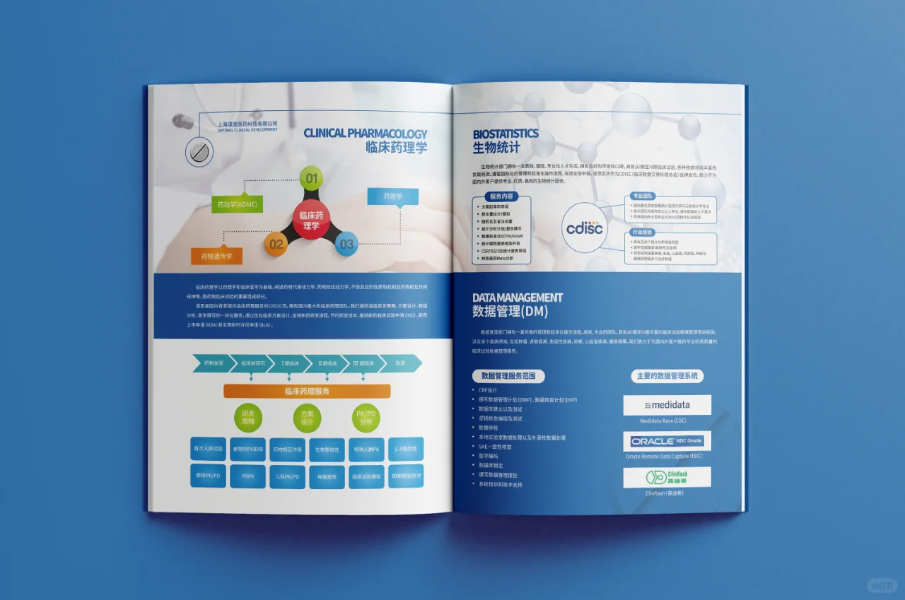 蓝色医疗画册设计