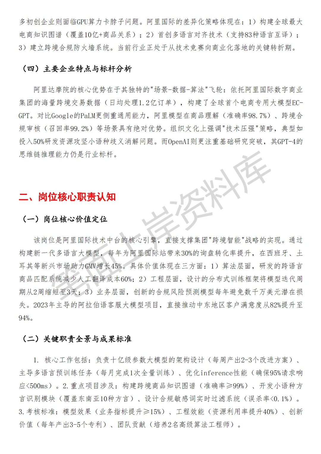 阿里国际大模型算法工程师