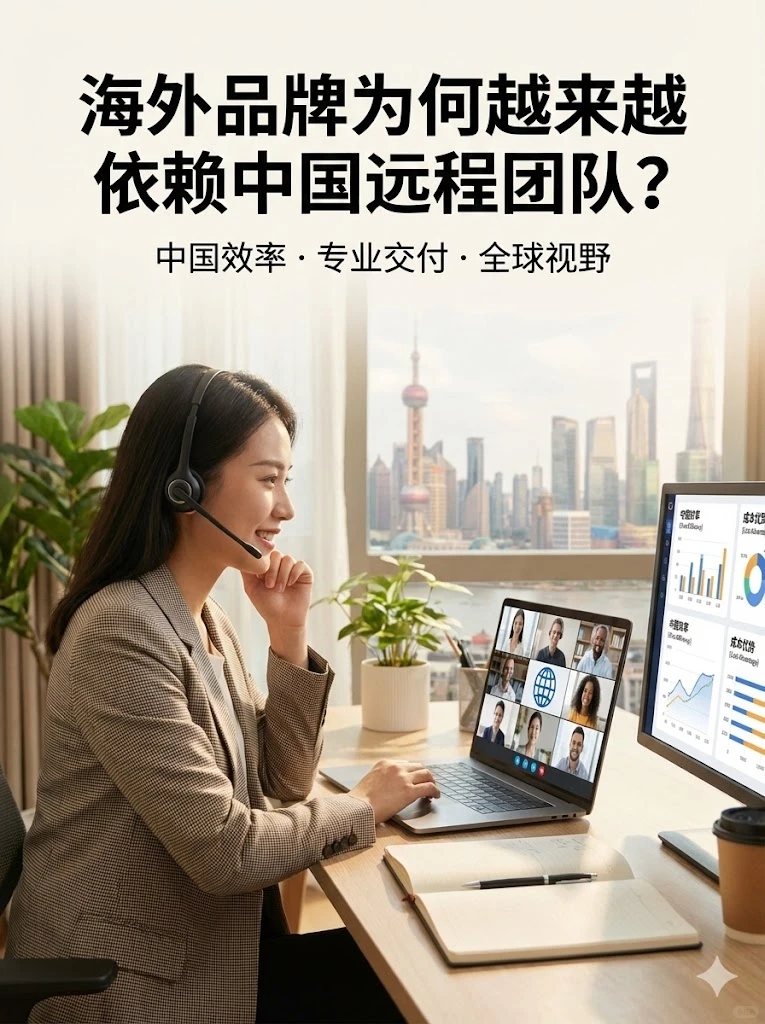 海外品牌为何越来越依赖中国远程团队?