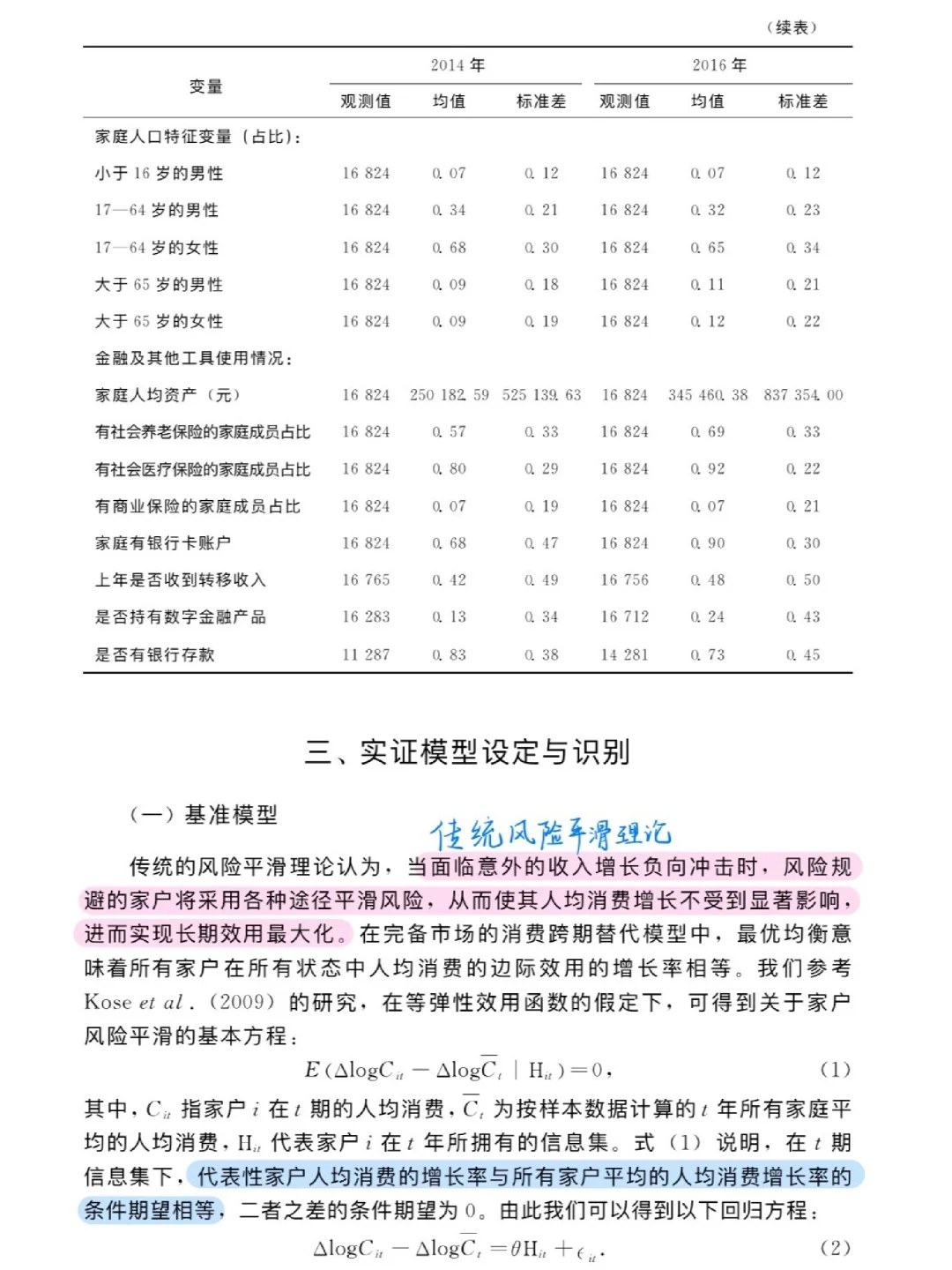 论文跟读|数字普惠金融与消费风险平滑