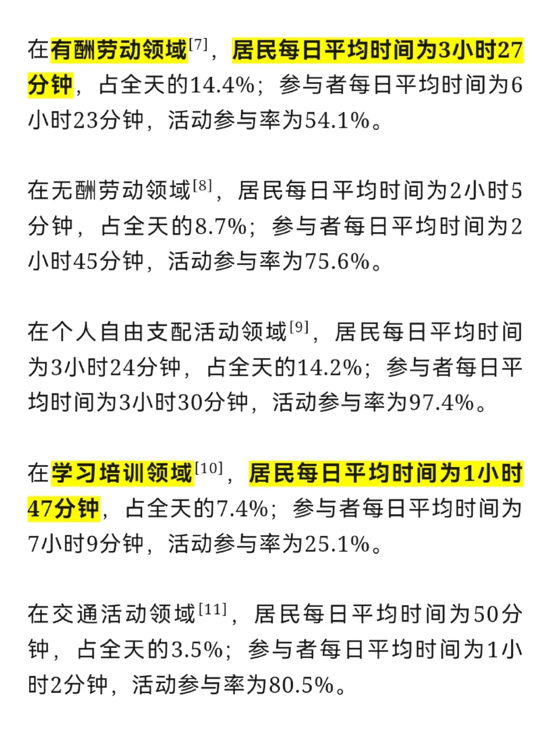 最新公报: 每日平均劳动时间仅3时28分？