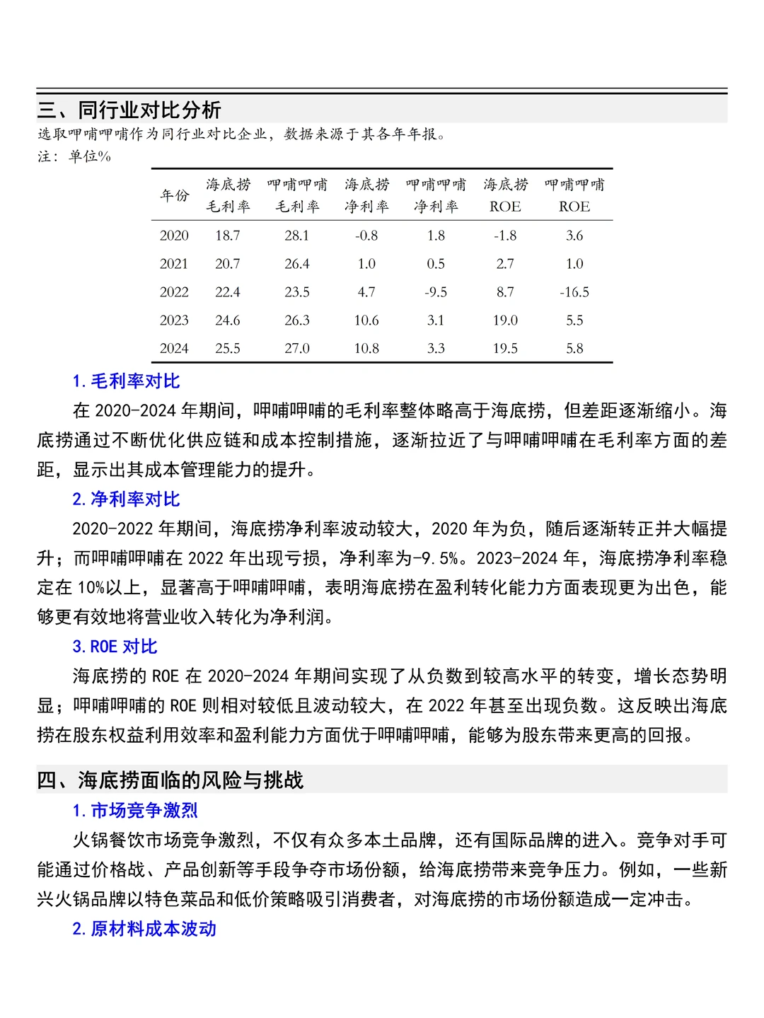 导师让你找的财务分析报告--海底捞