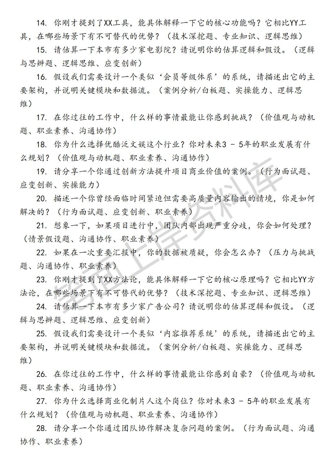 优酷泛文娱商业化制片人