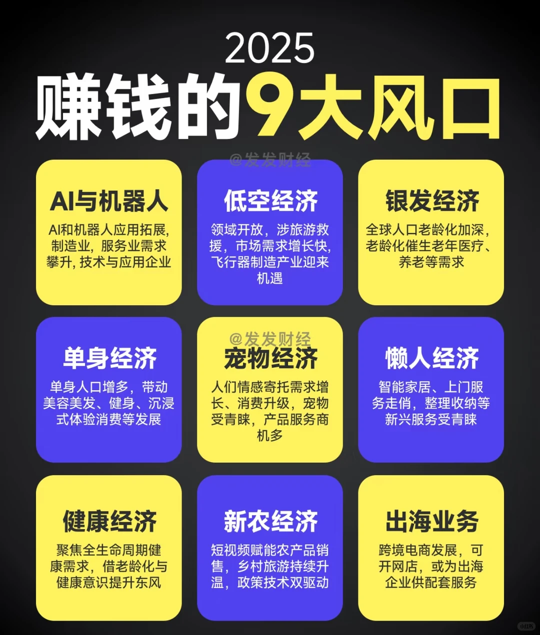 2025年9大赚钱风口