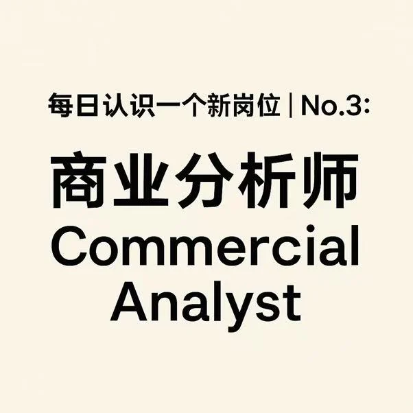 ?每天认识一个新岗位|No.3 商业分析师