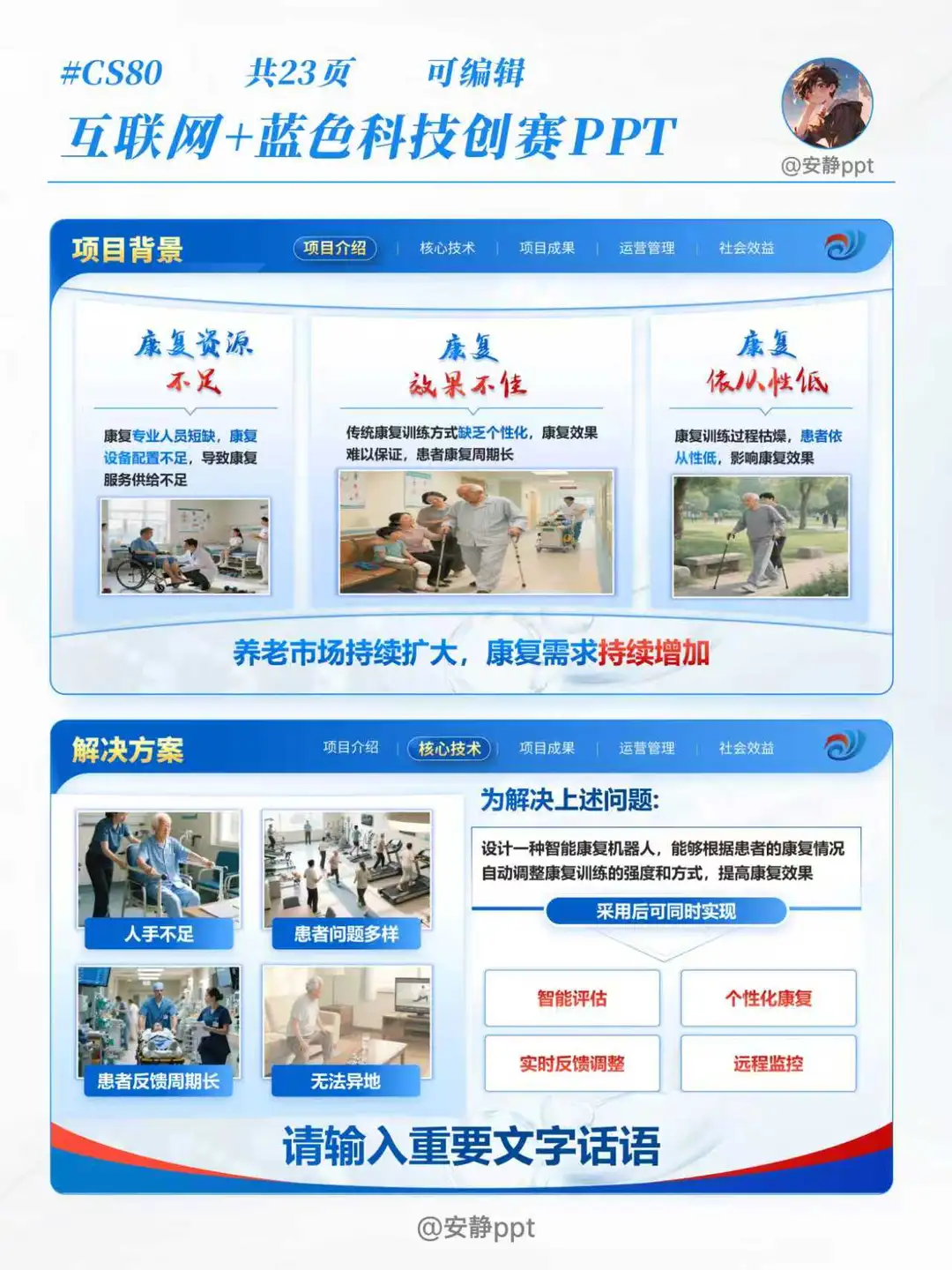 ?蓝金风ppt爱了?医创赛道申请出场