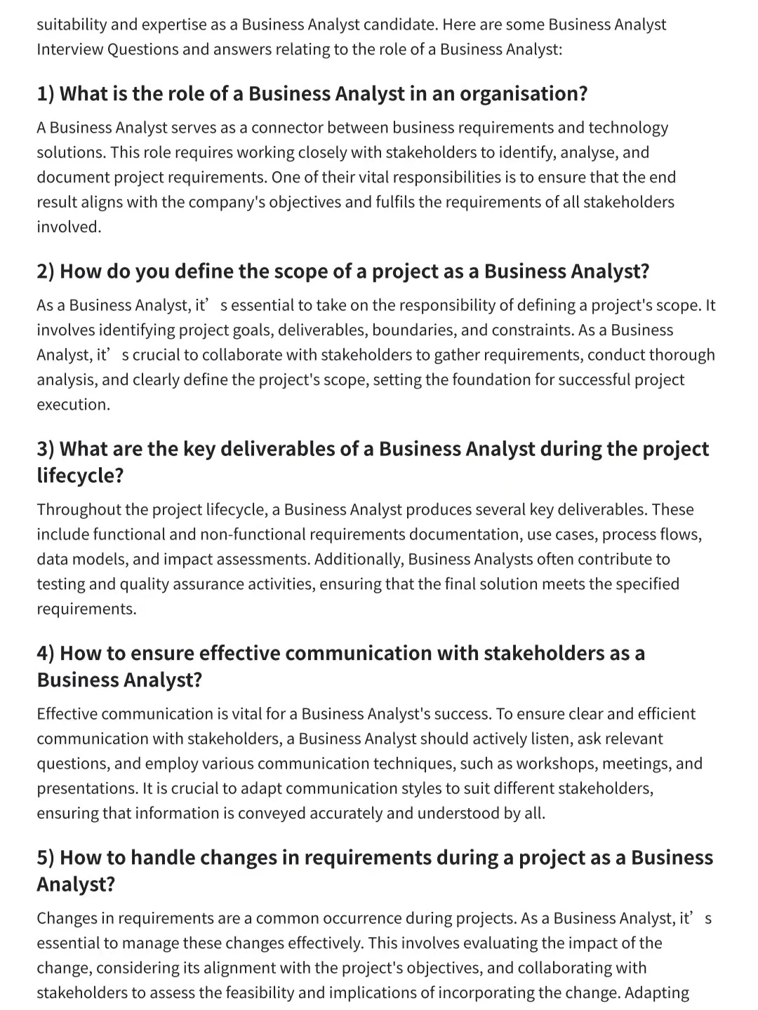 迄今为止见过最好用的business analyst回答