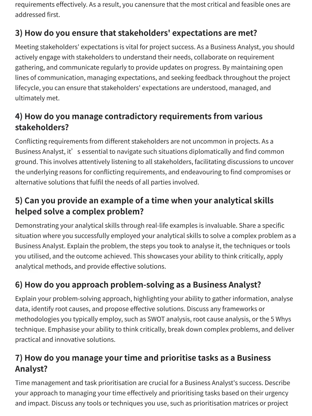 迄今为止见过最好用的business analyst回答