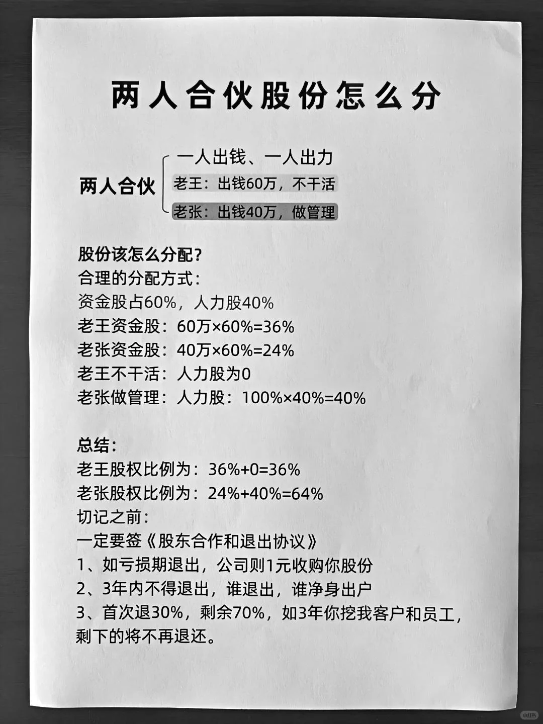 合伙人必看：10种合作模式