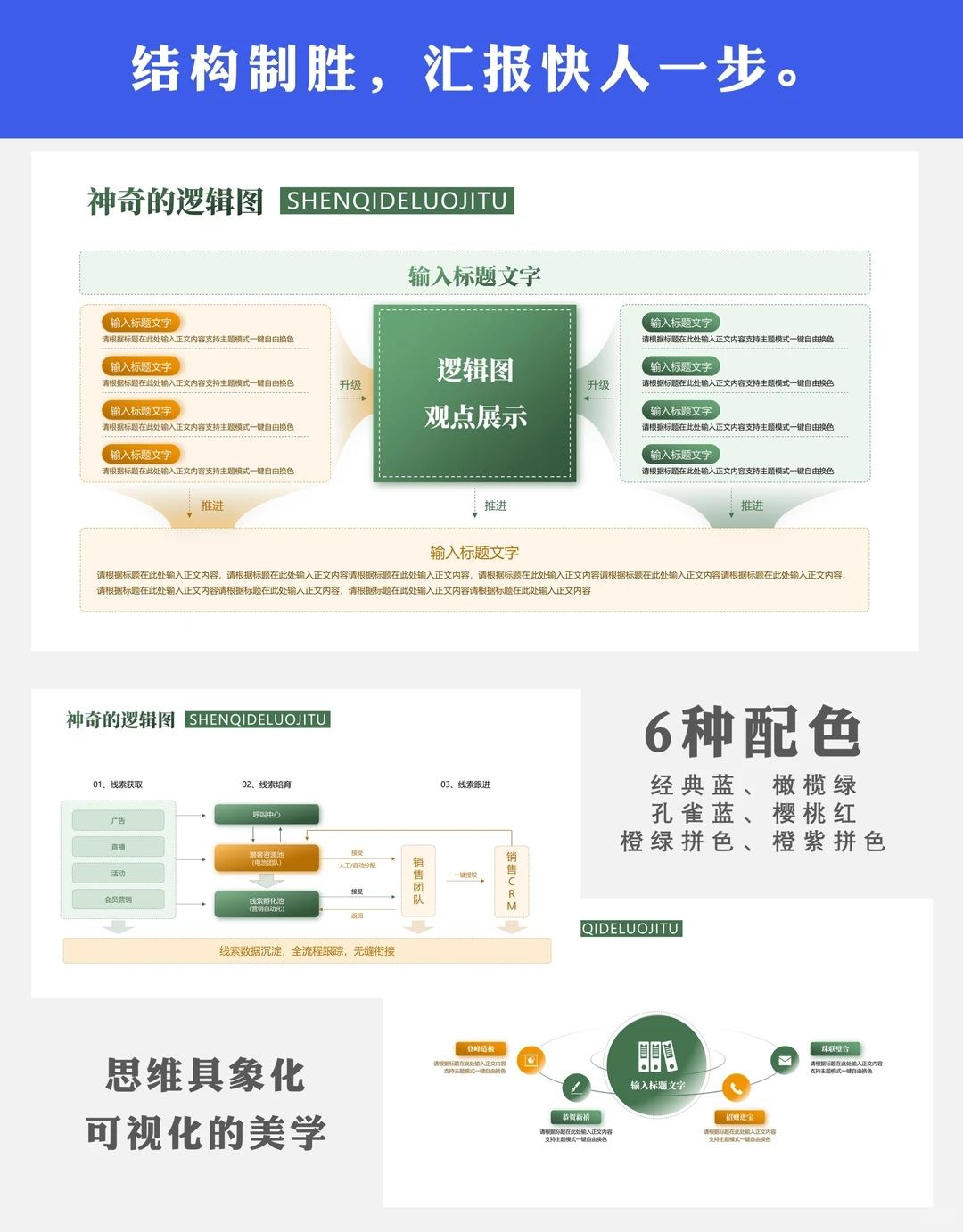 结构化分析ppt模板：数据分析有框架