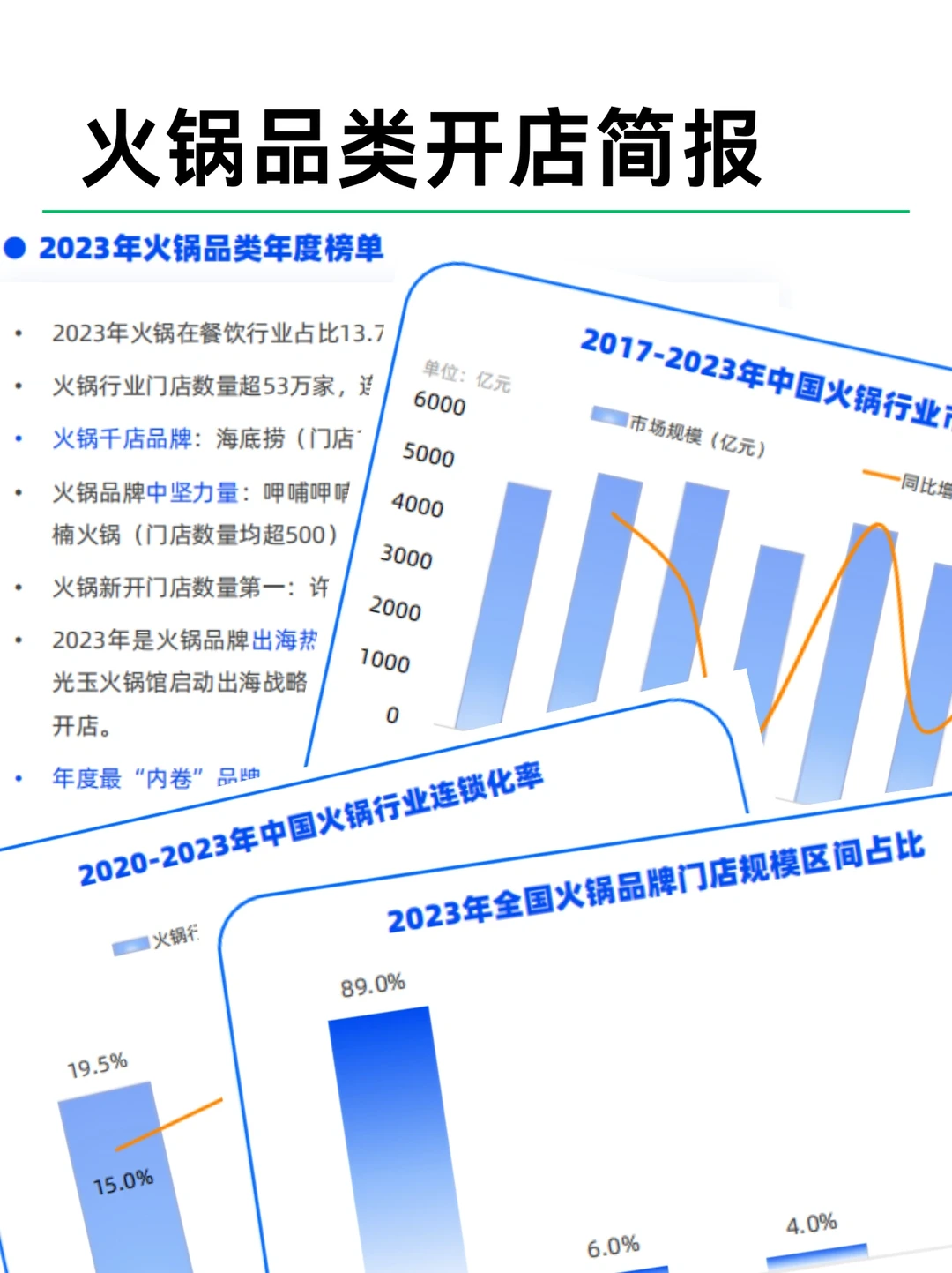 2023餐饮行业四大品类开店报告