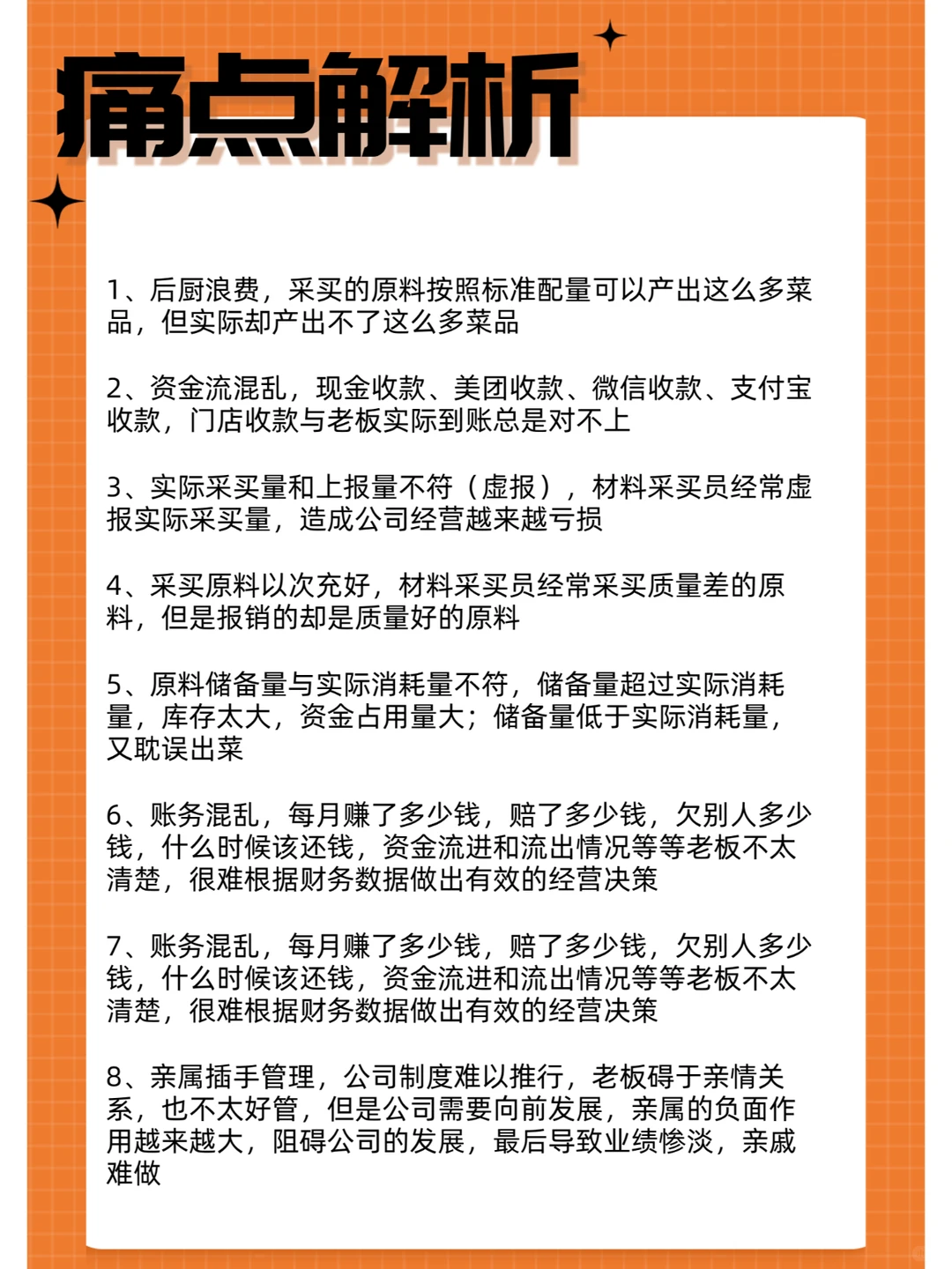 餐饮行业痛点分析